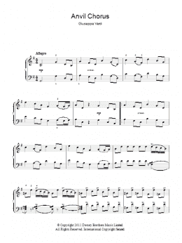 page one of Anvil Chorus (Piano Solo)