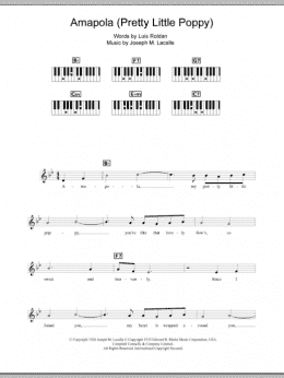 page one of Amapola (Pretty Little Poppy) (Piano Chords/Lyrics)