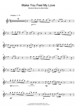 page one of Make You Feel My Love (Flute Solo)