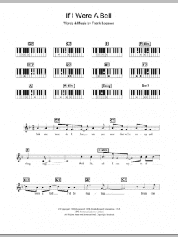 page one of If I Were A Bell (Piano Chords/Lyrics)