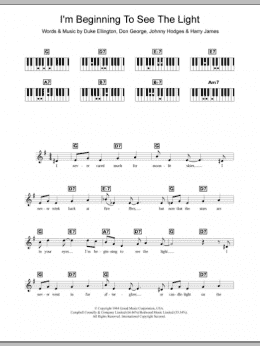 page one of I'm Beginning To See The Light (Piano Chords/Lyrics)