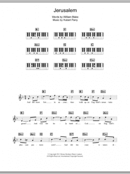 page one of Jerusalem (Piano Chords/Lyrics)