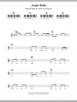 page one of Jingle Bells (Piano Chords/Lyrics)