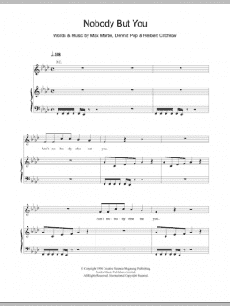 page one of Nobody But You (Piano, Vocal & Guitar Chords)