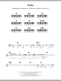 page one of Radio (Piano Chords/Lyrics)