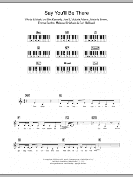 page one of Say You'll Be There (Piano Chords/Lyrics)