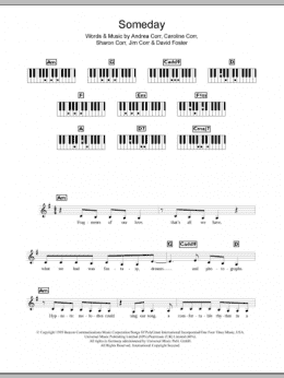 page one of Someday (Piano Chords/Lyrics)