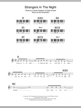 page one of Strangers In The Night (Piano Chords/Lyrics)