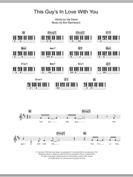 page one of This Guy's In Love With You (Piano Chords/Lyrics)