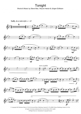 page one of Tonight (Flute Solo)