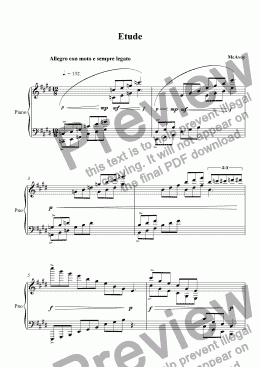 page one of Etude