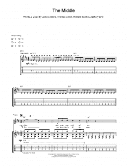 page one of The Middle (Guitar Tab)