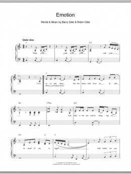 page one of Emotion (Easy Piano)