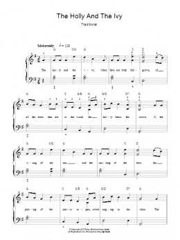 page one of The Holly And The Ivy (Easy Piano)