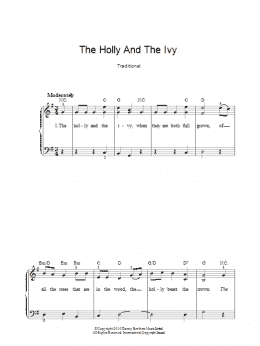 page one of The Holly And The Ivy (Piano, Vocal & Guitar Chords)