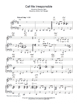 page one of Call Me Irresponsible (Piano, Vocal & Guitar Chords)