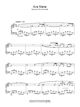 page one of Ave Maria (Easy Piano)