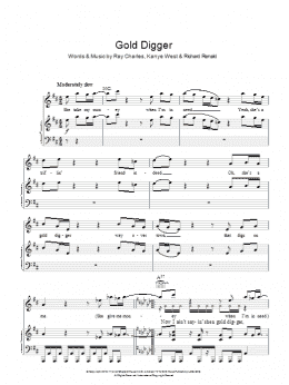 page one of Gold Digger (Piano, Vocal & Guitar Chords)