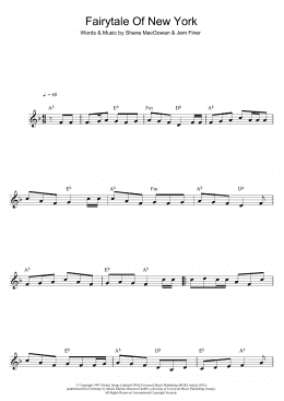 page one of Fairytale Of New York (Alto Sax Solo)