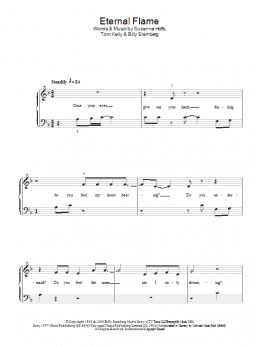 page one of Eternal Flame (Easy Piano)