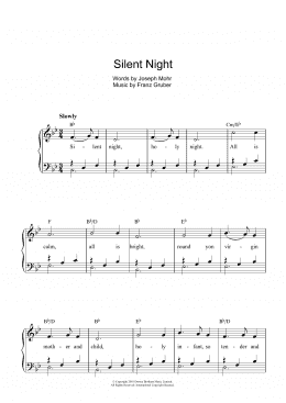 page one of Silent Night (Piano, Vocal & Guitar Chords)