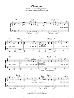 page one of Changes (Easy Piano)