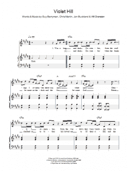 page one of Violet Hill (Piano, Vocal & Guitar Chords)