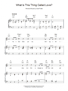 page one of What Is This Thing Called Love? (Piano, Vocal & Guitar Chords)