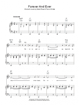 page one of Forever And Ever (Piano, Vocal & Guitar Chords)