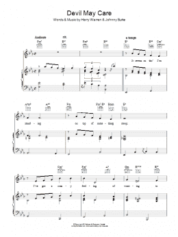 page one of Devil May Care (Piano, Vocal & Guitar Chords)