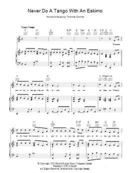 page one of Never Do A Tango With An Eskimo (Piano, Vocal & Guitar Chords)