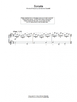 page one of Sonata In G Major (Piano Solo)