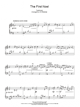 page one of The First Noel (Piano Solo)