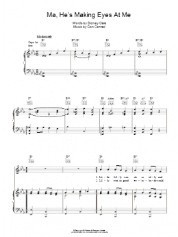 page one of Ma (He's Making Eyes At Me) (Piano, Vocal & Guitar Chords)