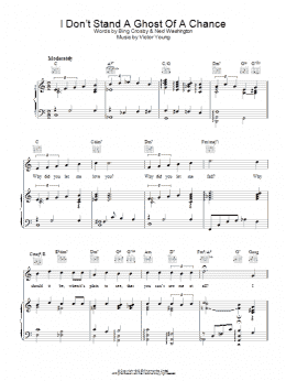 page one of I Don't Stand A Ghost Of A Chance (Piano, Vocal & Guitar Chords)