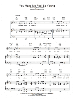 page one of You Make Me Feel So Young (Piano, Vocal & Guitar Chords)