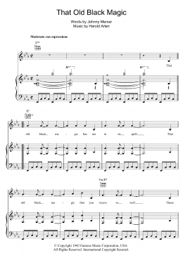 page one of That Old Black Magic (Piano, Vocal & Guitar Chords)