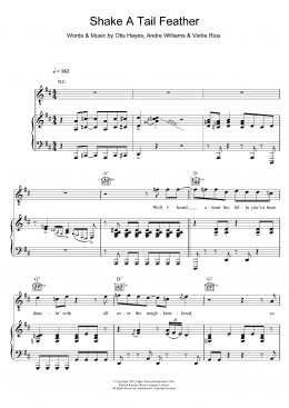 page one of Shake A Tail Feather (Piano, Vocal & Guitar Chords)