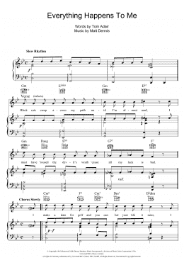 page one of Everything Happens To Me (Piano, Vocal & Guitar Chords)