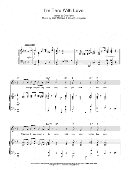 page one of I'm Thru With Love (Piano, Vocal & Guitar Chords)