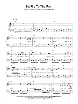 page one of Set Fire To The Rain (Easy Piano)