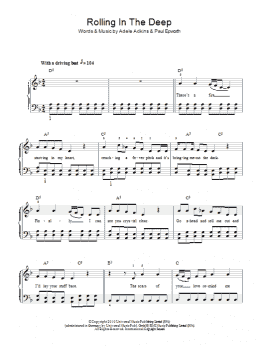 page one of Rolling In The Deep (Easy Piano)