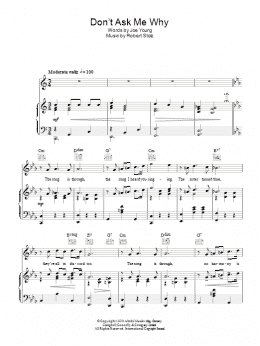 page one of Don't Ask Me Why (Piano, Vocal & Guitar Chords)