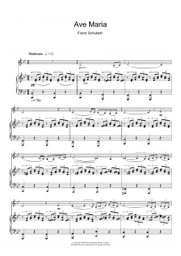 page one of Ave Maria (Clarinet Solo)