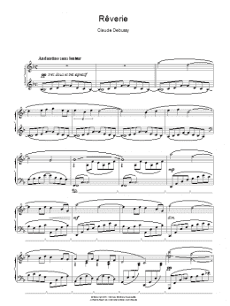 page one of Reverie (Piano Solo)