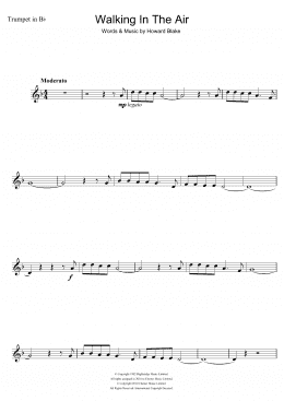 page one of Walking In The Air (theme from The Snowman) (Trumpet Solo)