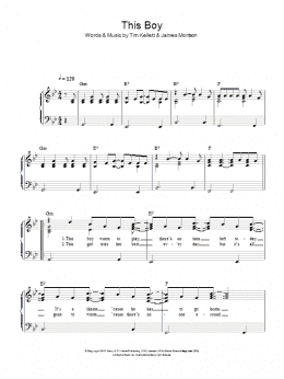 page one of This Boy (Easy Piano)