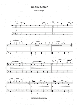 page one of Sonata No. 2 In Bb Minor, Op. 35 (Funeral March) (Easy Piano)