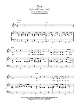 page one of One (Piano, Vocal & Guitar Chords)