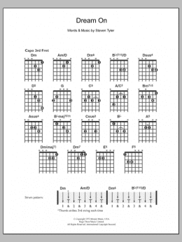 page one of Dream On (Easy Guitar)